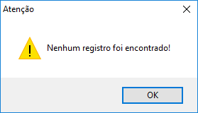 Apresentando não existencia de dados