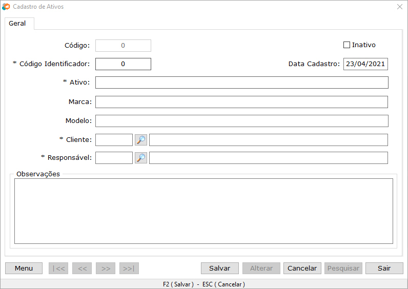 CadastroDeAtivos