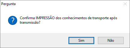 Confirmar impressão