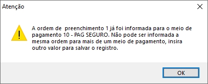 Validação de ordem de preenchimento