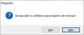 Abrir utilitário Licensor