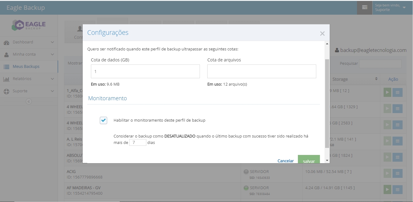 Configuração de Perfil - Passo 5