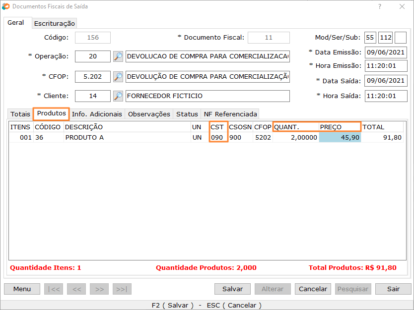 CSTQuantidadePreco